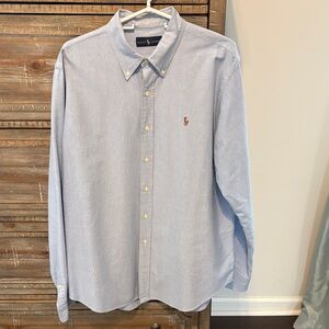 Ralph Lauren Men's XL Blue Button Down Shirt